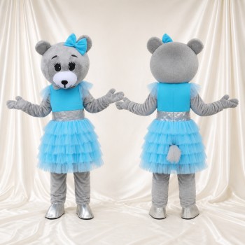Bear Ballerina Mascot Costume Full Body for Adults Dance Events