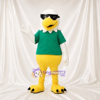 Aigle à chemise verte Costume de mascotte intégral pour adultes Événements sportifs