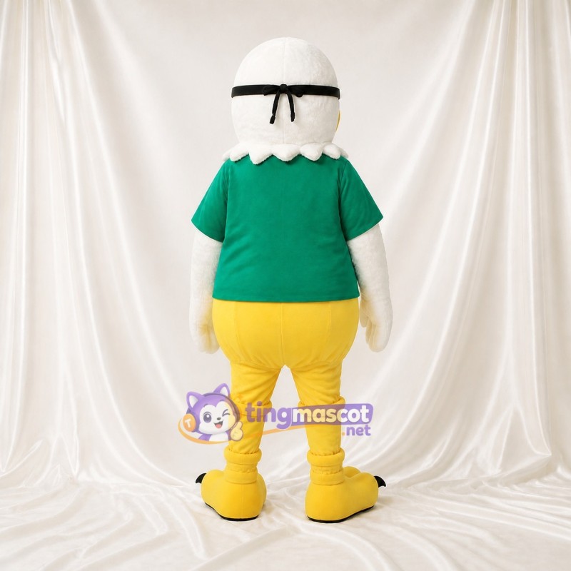 Aigle à chemise verte Costume de mascotte intégral pour adultes Événements sportifs