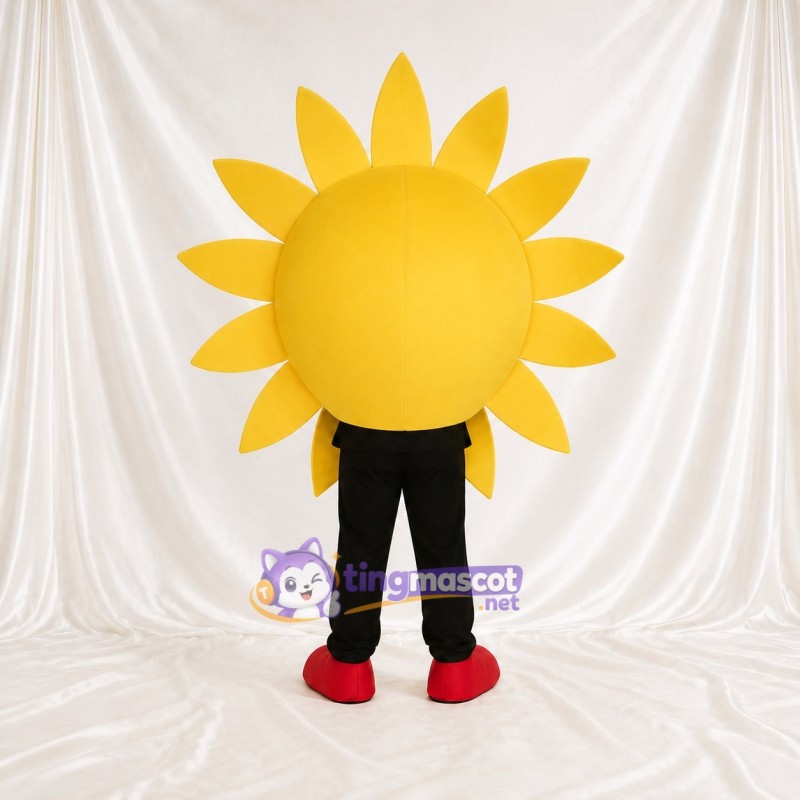 Yellow Sun Character Mascot Costume Full Body for Adults School Events