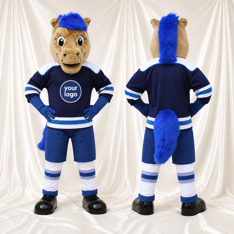 Athlète Cheval Costume de mascotte intégral pour adultes Événements sportifs