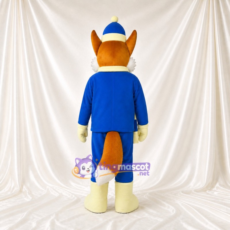 Personnage hivernal renard Costume de mascotte intégral pour adultes Événements scolaires