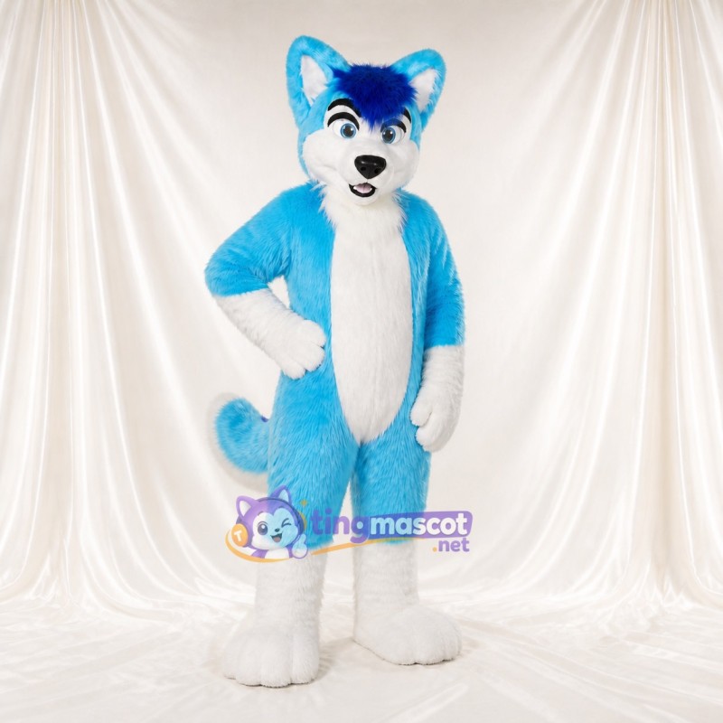 Renard au ventre blanc Costume de mascotte intégral pour adultes Événements sportifs