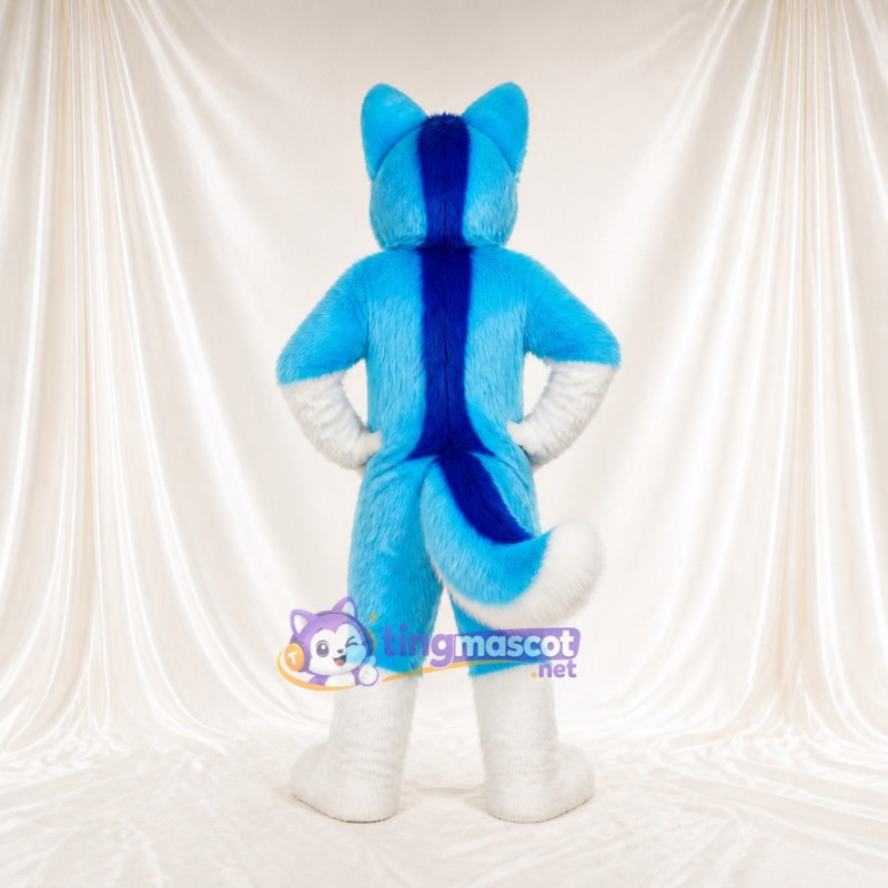 Renard au ventre blanc Costume de mascotte intégral pour adultes Événements sportifs
