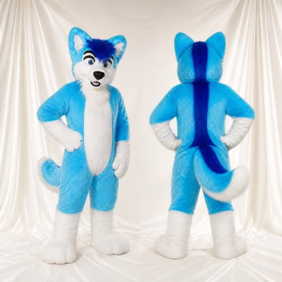 Renard au ventre blanc Costume de mascotte intégral pour adultes Événements sportifs