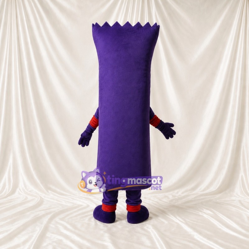 Jagged Top Package Mascot Costume Full Body for Adults Trade Shows