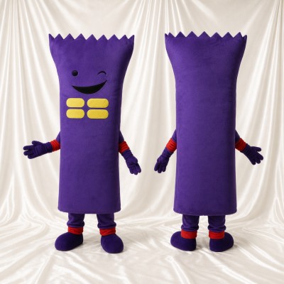 Jagged Top Package Mascot Costume Full Body for Adults Trade Shows