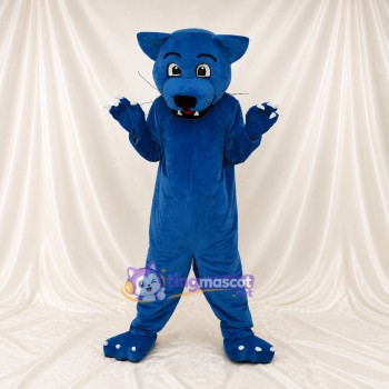 Panthère bleu royal Costume de mascotte intégral pour adultes Événements sportifs