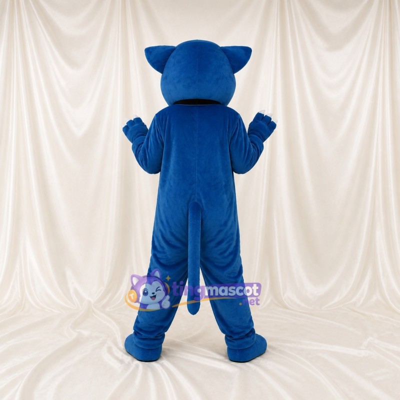 Panthère bleu royal Costume de mascotte intégral pour adultes Événements sportifs
