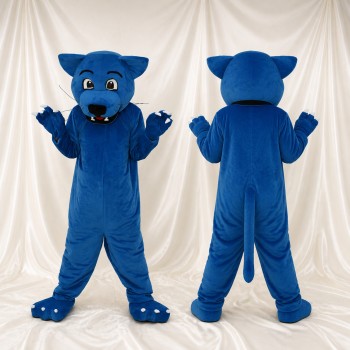 Panthère bleu royal Costume de mascotte intégral pour adultes Événements sportifs