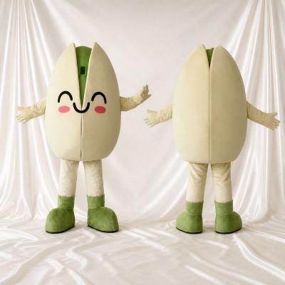 Pistachio Mascot Costume Full Body for Adults Food Events