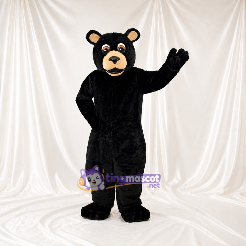 Tan Muzzle Bear Mascot Costume Full Body for Adults School Events