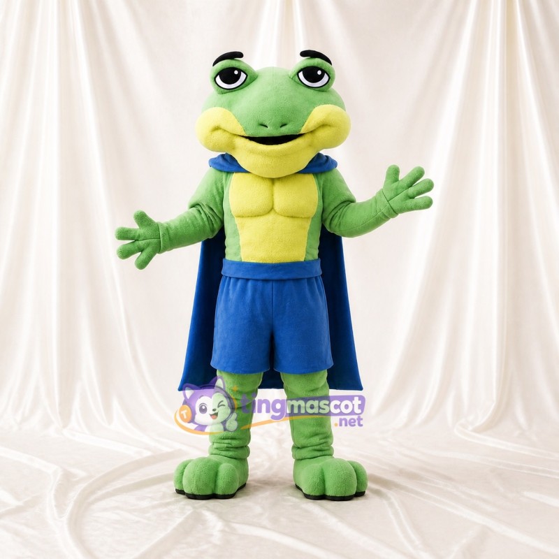 Frog Hero Mascot Costume Full Body for Adults Charity Events