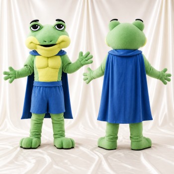 Frog Hero Mascot Costume Full Body for Adults Charity Events
