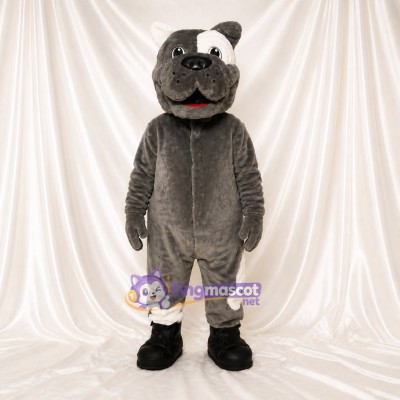 Bouledogue Oreille Blanche Costume de mascotte intégral pour adultes Événements sportifs