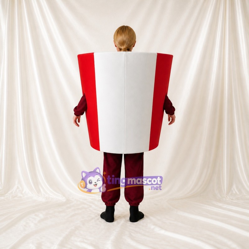 Bac de Pop corn Costume de mascotte intégral pour adultes Événements