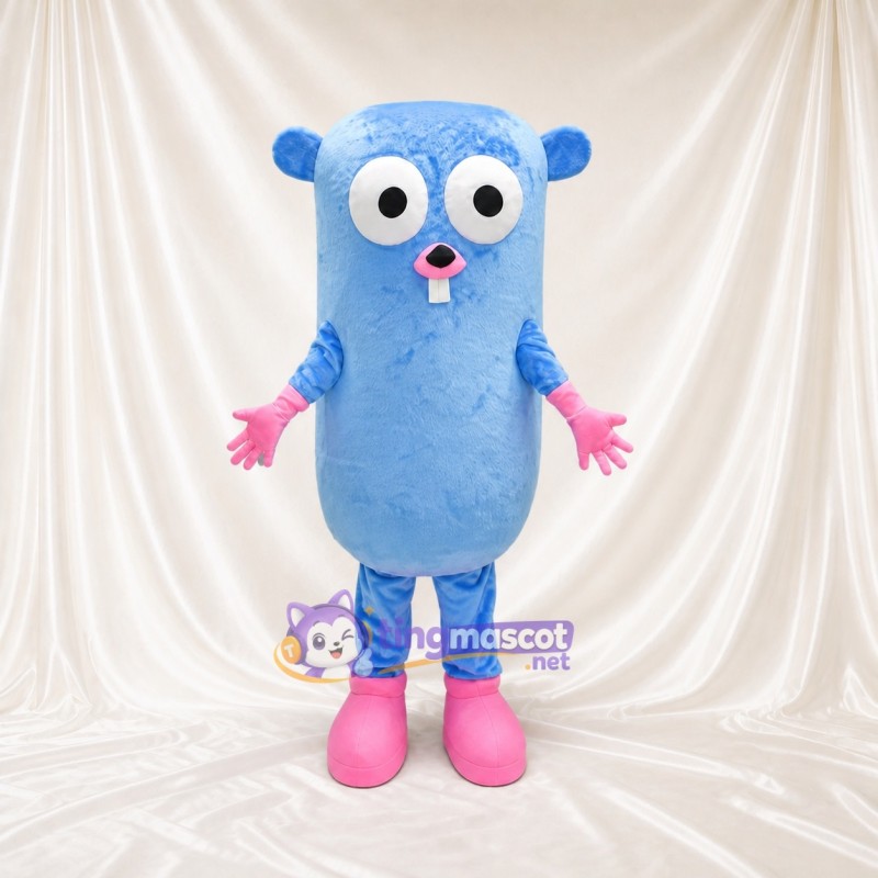 Round Creature Mascot Costume Full Body for Adults School Events
