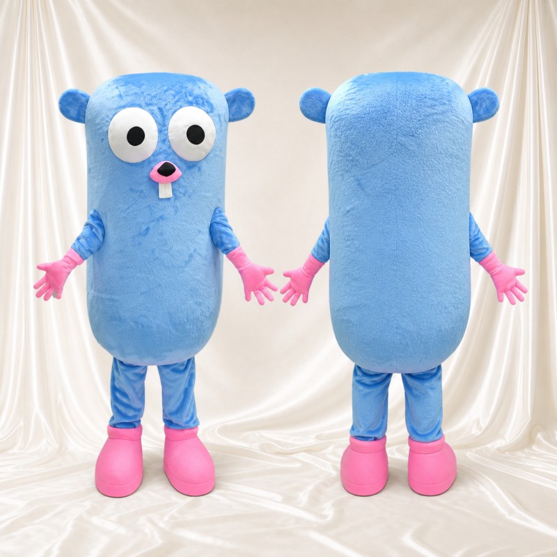 Round Creature Mascot Costume Full Body for Adults School Events