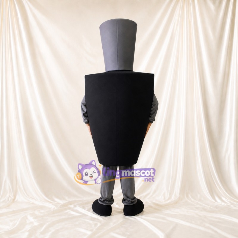 Black Cosmetic Bottle Mascot Costume Full Body for Adults Promotions