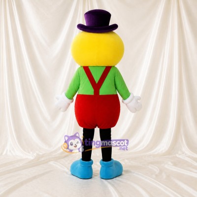 Toy Gentleman Mascot Costume Full Body for Adults School Events