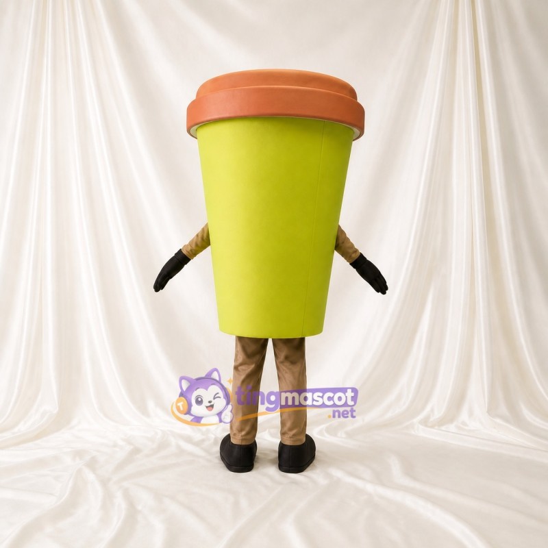 Gobelet de boisson orange lime Costume de mascotte intégral pour adultes Événements gastronomiques