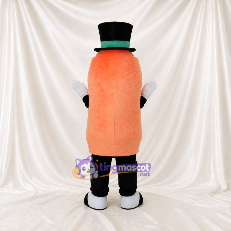 Gentleman Carrot Mascot Costume Full Body for Adults Events