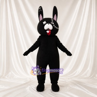 Long Upright Rabbit Mascot Costume Full Body for Adults School Events