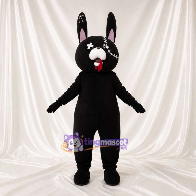 Long Upright Rabbit Mascot Costume Full Body for Adults School Events