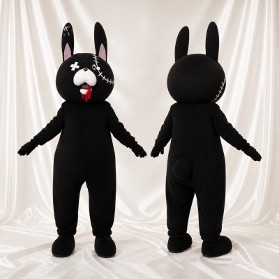 Long Upright Rabbit Mascot Costume Full Body for Adults School Events
