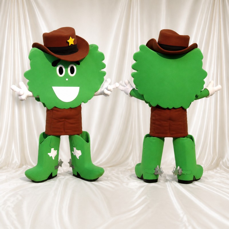 Sheriff Bush Mascot Costume Full Body for Adults School Events