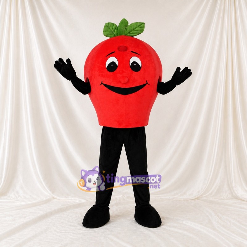 Fruit Leaf Apple Mascot Costume Full Body for Adults School Events