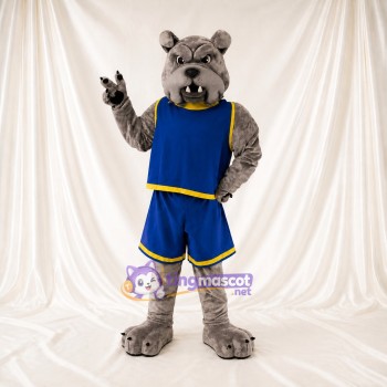 Bulldog Athlete Mascot Costume Full Body for Adults Sports Events