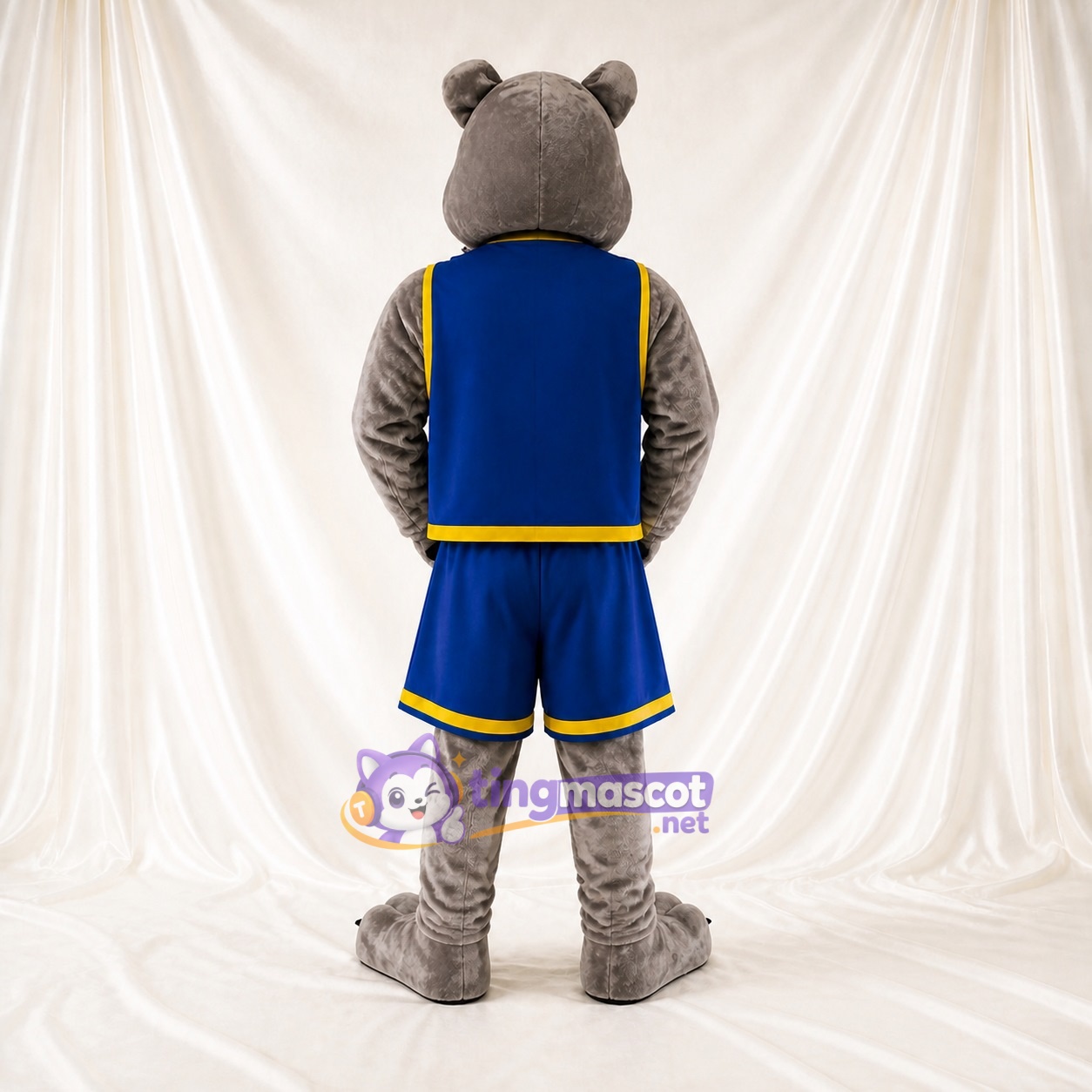 Costume de mascotte bouledogue athlète intégral pour adultes – événements sportifs Costume de mascotte bouledogue athlète intégral pour adultes – événements sportifs