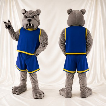 Bulldog Athlete Mascot Costume Full Body for Adults Sports Events