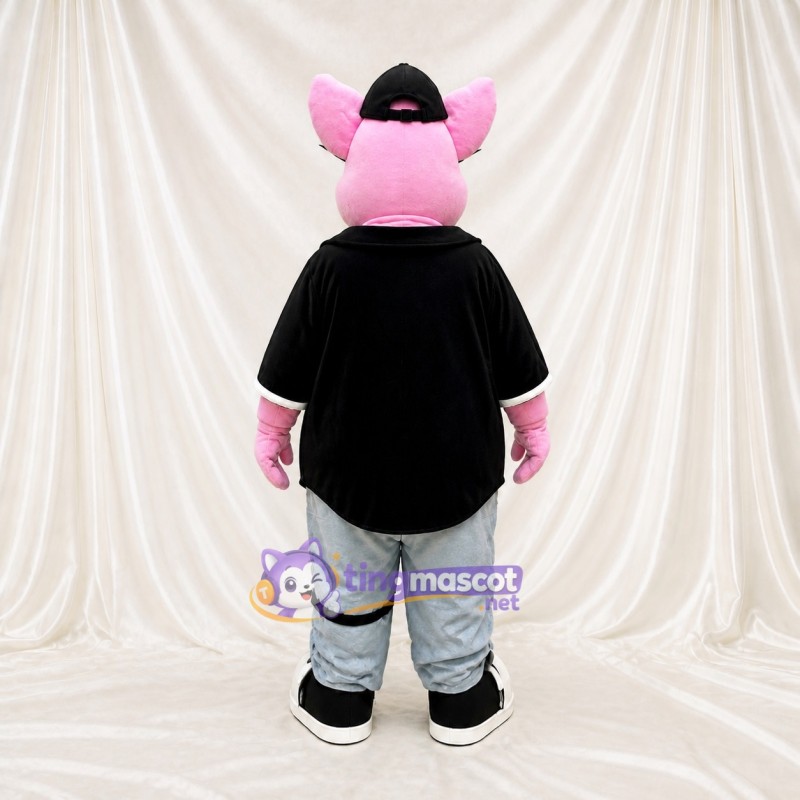 Pig Cowboy Mascot Costume Full Body for Adults Food Events
