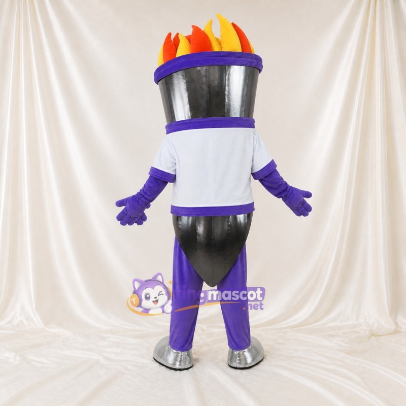 Torch Mascot Costume Full Body for Adults School Events