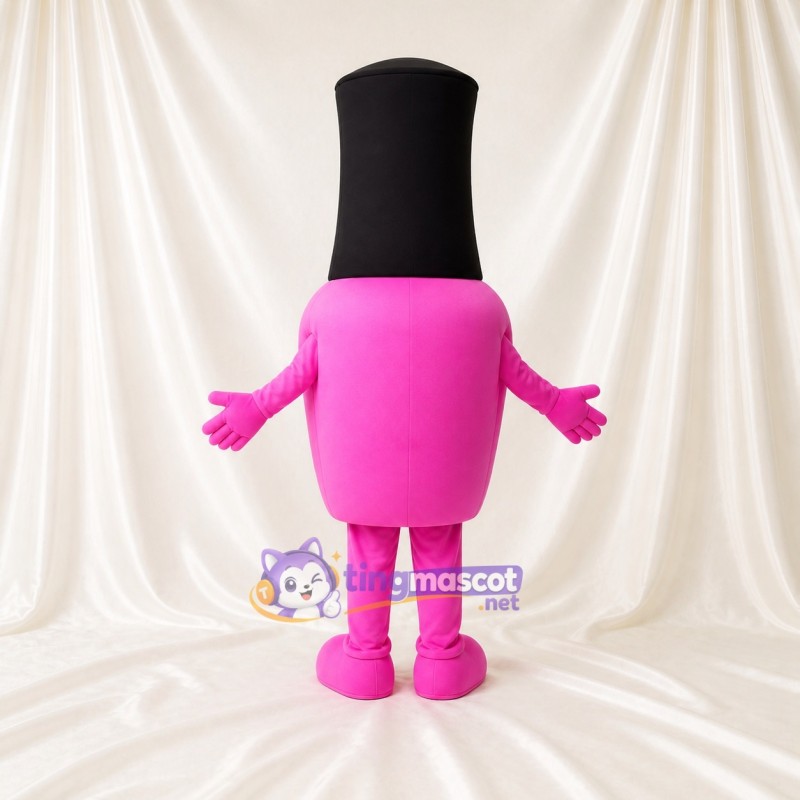 Rose Noir Blanc Rouge à lèvres tube rose Costume de mascotte intégral pour adultes Promotions