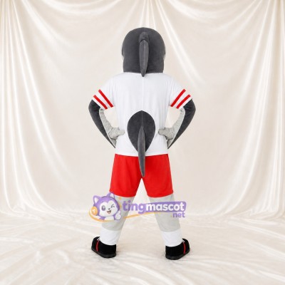 Shark Athlete Mascot Costume Full Body for Adults Sports Events