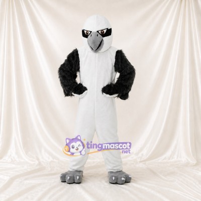 Black Feather Eagle Mascot Costume Full Body for Adults Sports Events