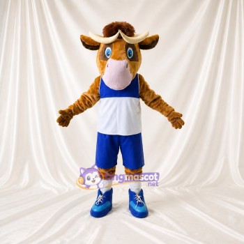 Bull Athlete Mascot Costume Full Body for Adults Sports Events