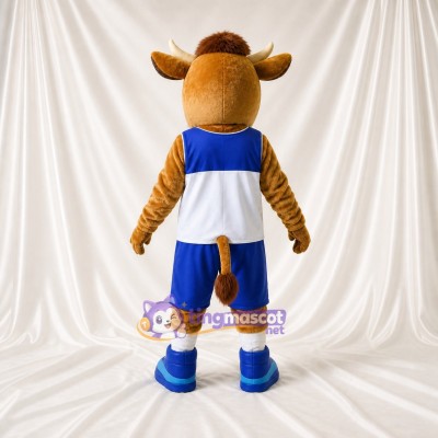 Bull Athlete Mascot Costume Full Body for Adults Sports Events