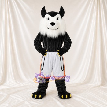 Wolf Athlete Mascot Costume Full Body for Adults Sports Events