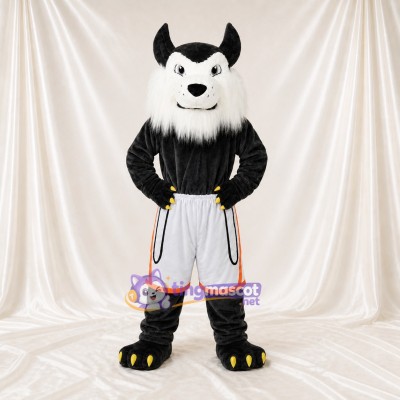 Wolf Athlete Mascot Costume Full Body for Adults Sports Events
