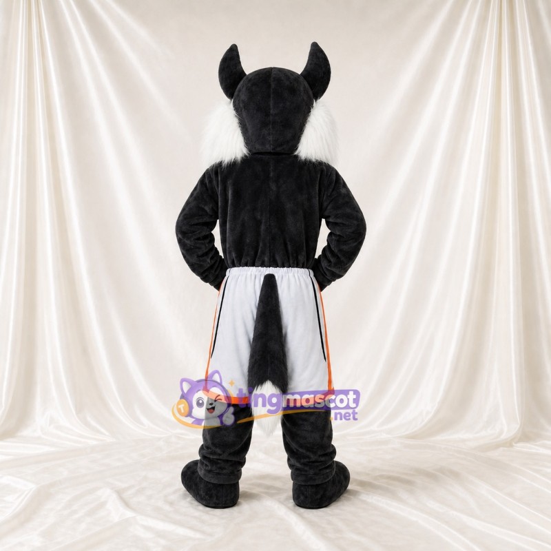 Wolf Athlete Mascot Costume Full Body for Adults Sports Events