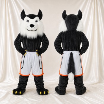 Wolf Athlete Mascot Costume Full Body for Adults Sports Events