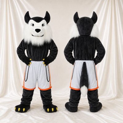 Wolf Athlete Mascot Costume Full Body for Adults Sports Events
