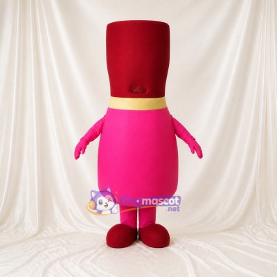 Pink Cosmetic Bottle Mascot Costume Full Body for Adults Promotions