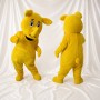 Soft Monochrome Rhino Mascot Costume Full Body for Adults School Events