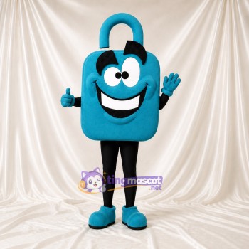 Padlock Mascot Costume Full Body for Adults School Events