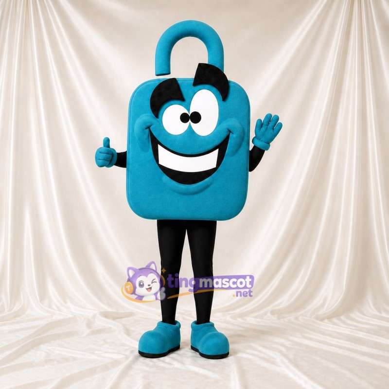 Padlock Mascot Costume Full Body for Adults School Events